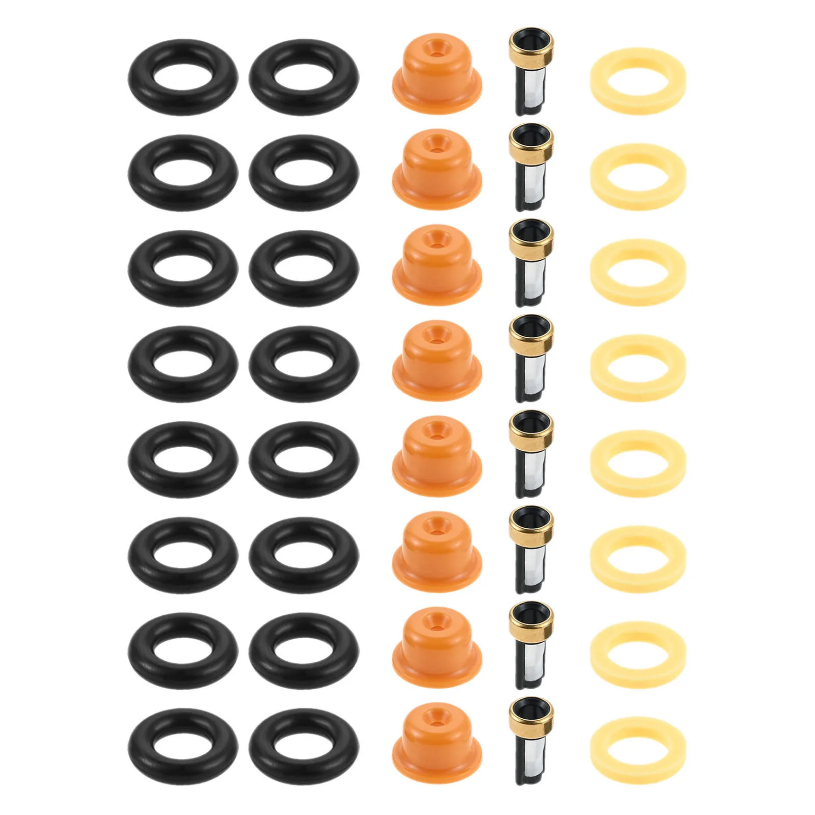 1 Juego de Kit de reparación de inyector Ford MERC LINC V8 TK712, para Ford Aerostar (97-86)/Bronco (92-87)/II (90-86)/Cougar (88)