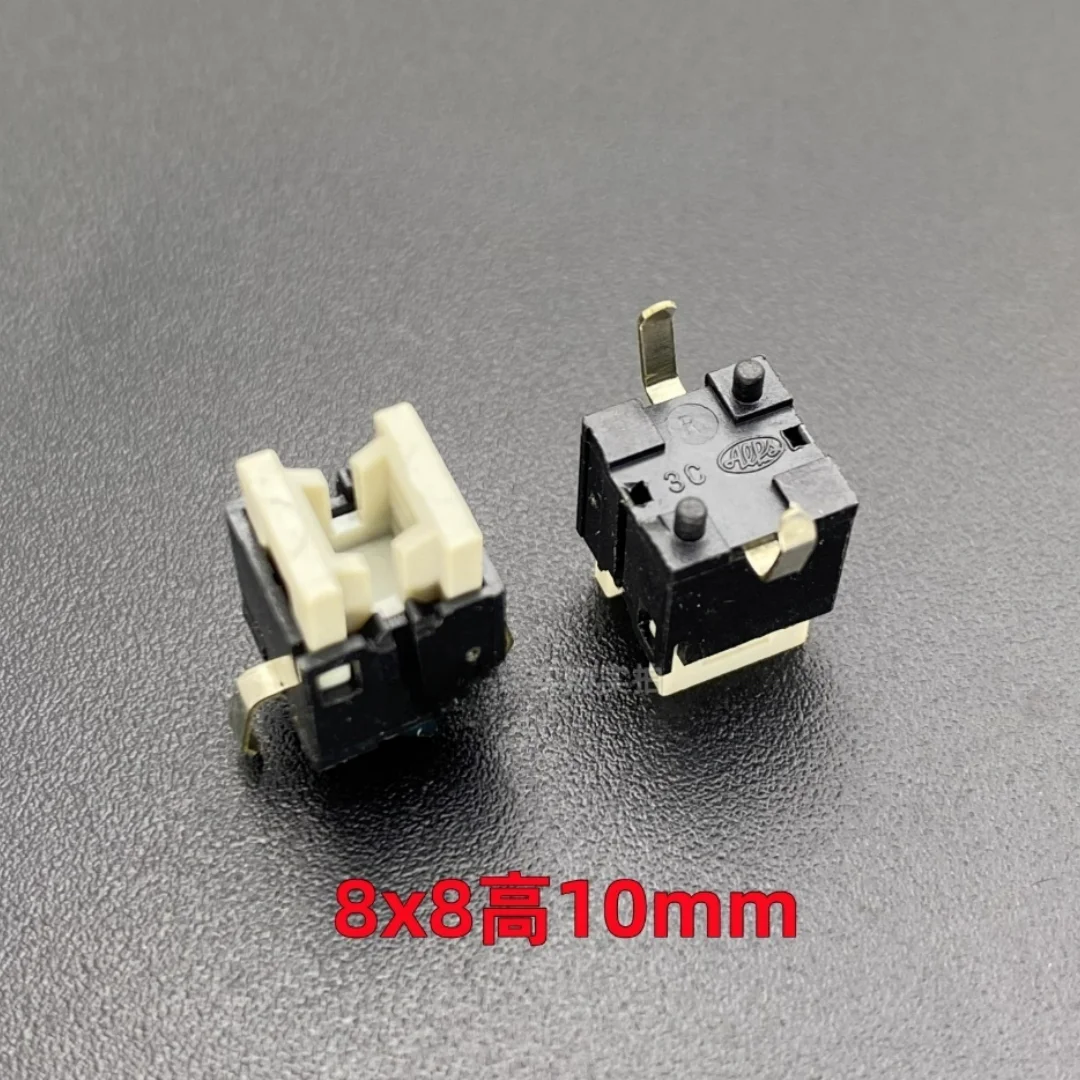 

Imported ALPS tact switch button 8*8*10mm, direct insertion, vertical type, with post, 2 pins