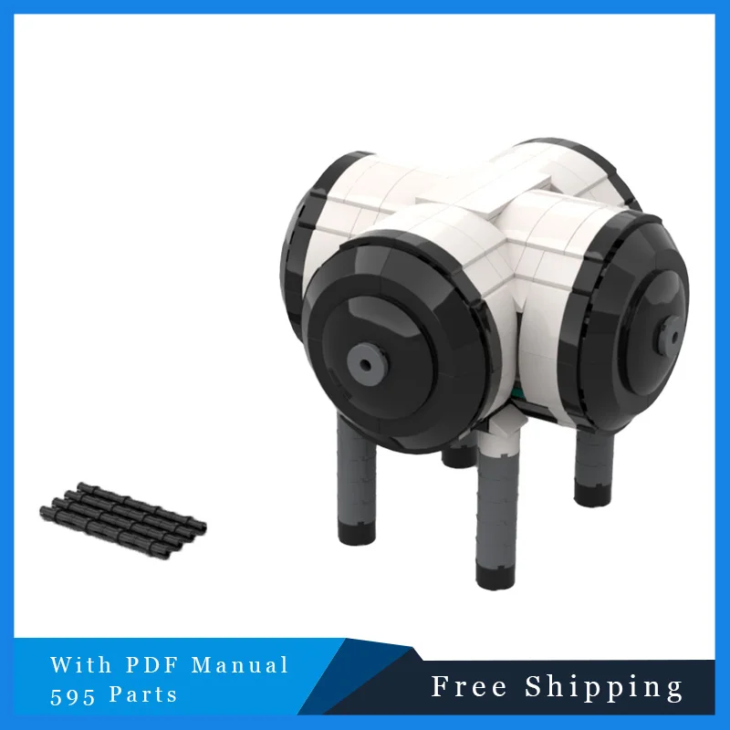 595 pezzi di blocchi di costruzione modulari con scomparto bianco del mare profondo modello educativo giocattoli di assemblaggio fai da te set per ragazzi regali di compleanno per adulti