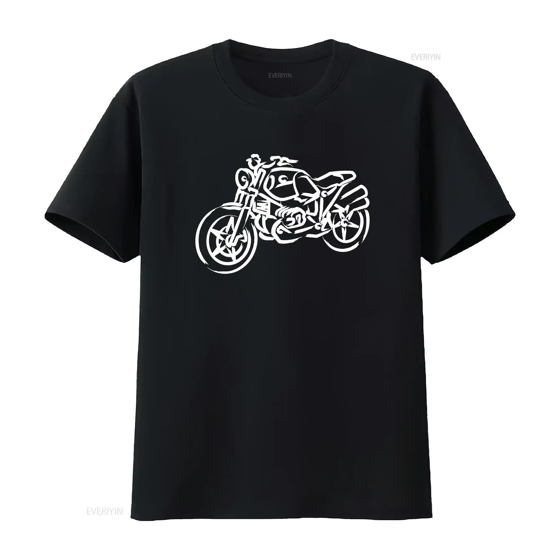 R nineT Scrambler Calligraphy Portrait T Shirt vintage Washed graphic Slightly Top For Everyday Wear streetwear