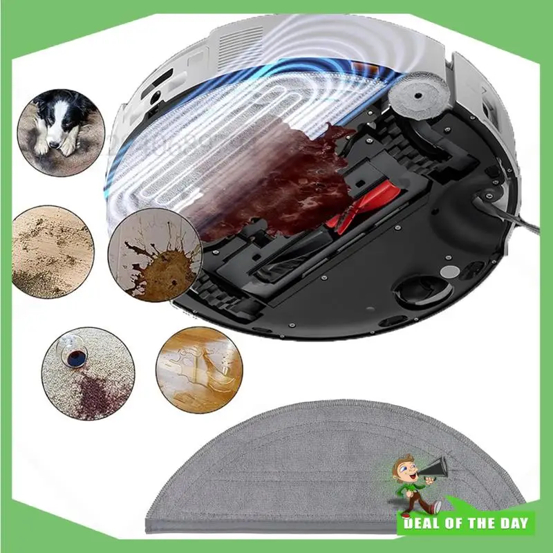 -ABPO 6PCS Mopp Pads Ersatz Für Roborock Saros 10 / G30 / Roborock S9 Maxv Ultra Staubsauger Teile waschbar Wischen Pad