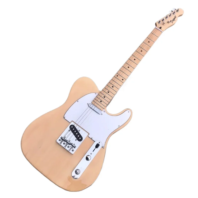 Factory direct sales, split Tailai wood colored electric guitar, comfortable to the touch