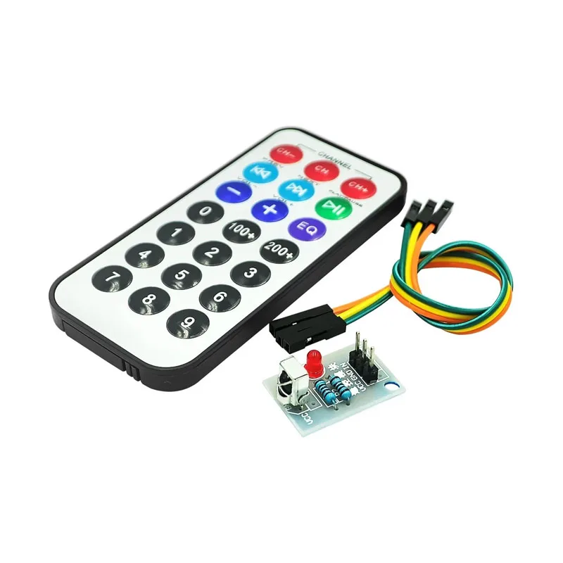 2~200Pcs 3-Piece Single Chip Infrared Remote Control Module+Receiver HX1838+NEC Coded Infrared Remote Controller