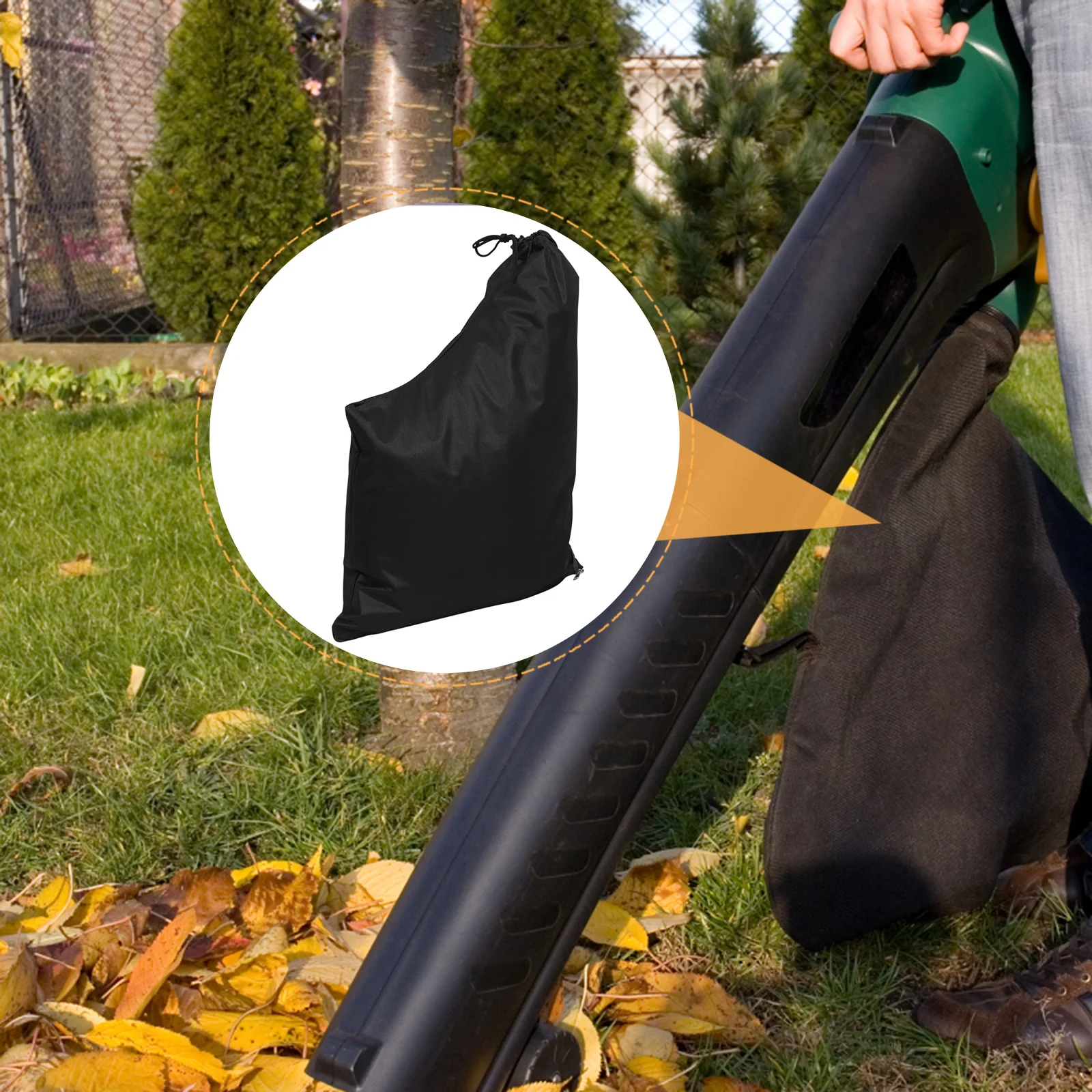 

Leaf Blower Vacuum Bag Large Capacity Oxford Cloth Yard Fallen Leaves Collection Pouch For Blower Machine Outdoor Cleaning