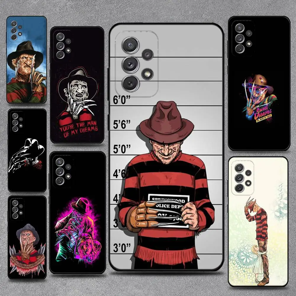 

F-Freddy Horror Movie K-Krueger Phone Case For Samsung S25,S24,S21,S22,S23,S30,Ultra,S20,Plus,Fe,Lite,Note,10,9,5G Black Cover