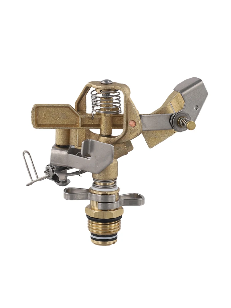 Copper Spray Head 360 Degree Sprinkler All Weather Resistance Customizable Watering Experience Easy Hose Attachment Pulse Spray