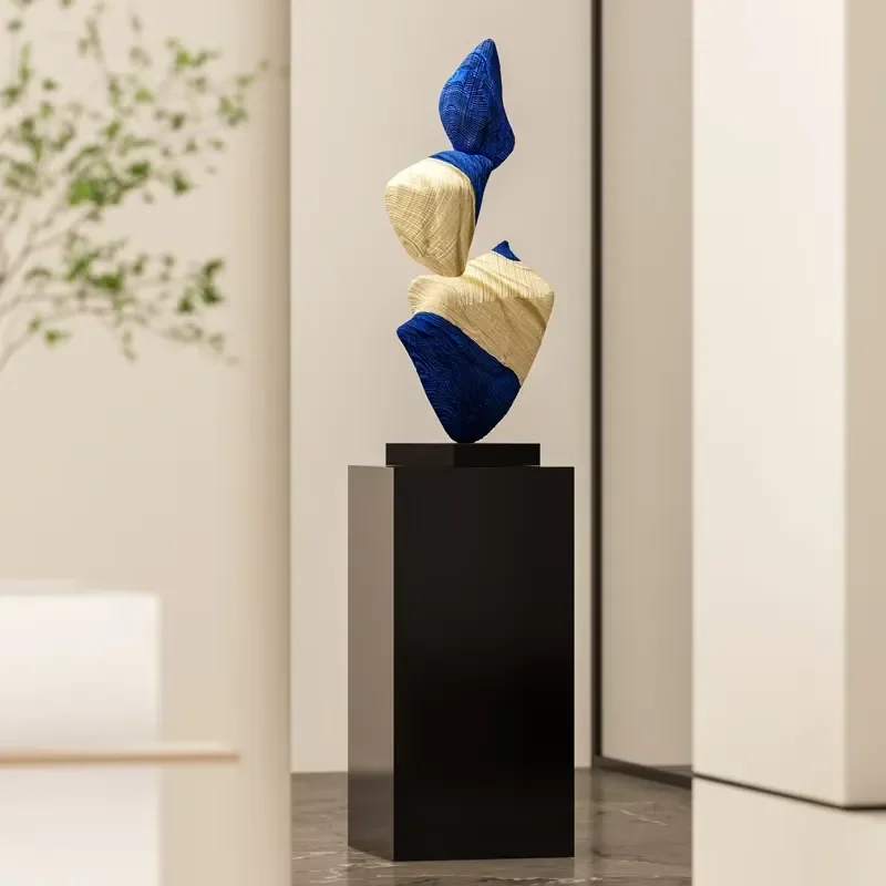 Modern Abstract Floor Sculpture Art Statue for Living Room Corner Hotel Lobby Staircase Decoration Exhibition Hall Home Decor