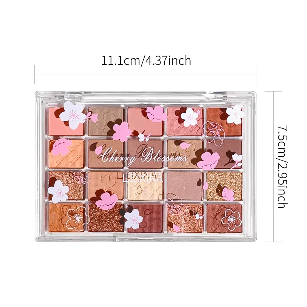 20-Color Eyeshadow Palette with Glitter, Shimmer, and Matte Finishes – Instagram Makeup Palette image 6