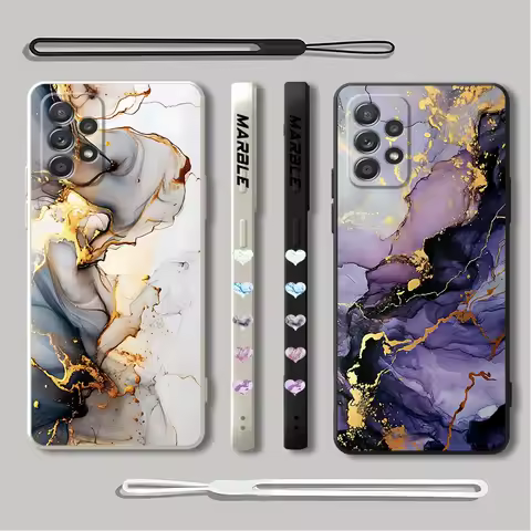 Fashion Marble Case for Samsung Galaxy A33 A54 A12 A52 A15 A55 A14 A11 A53 A13 A32 A22 A23 A34 A25 A24 A42 A21s Cover Soft