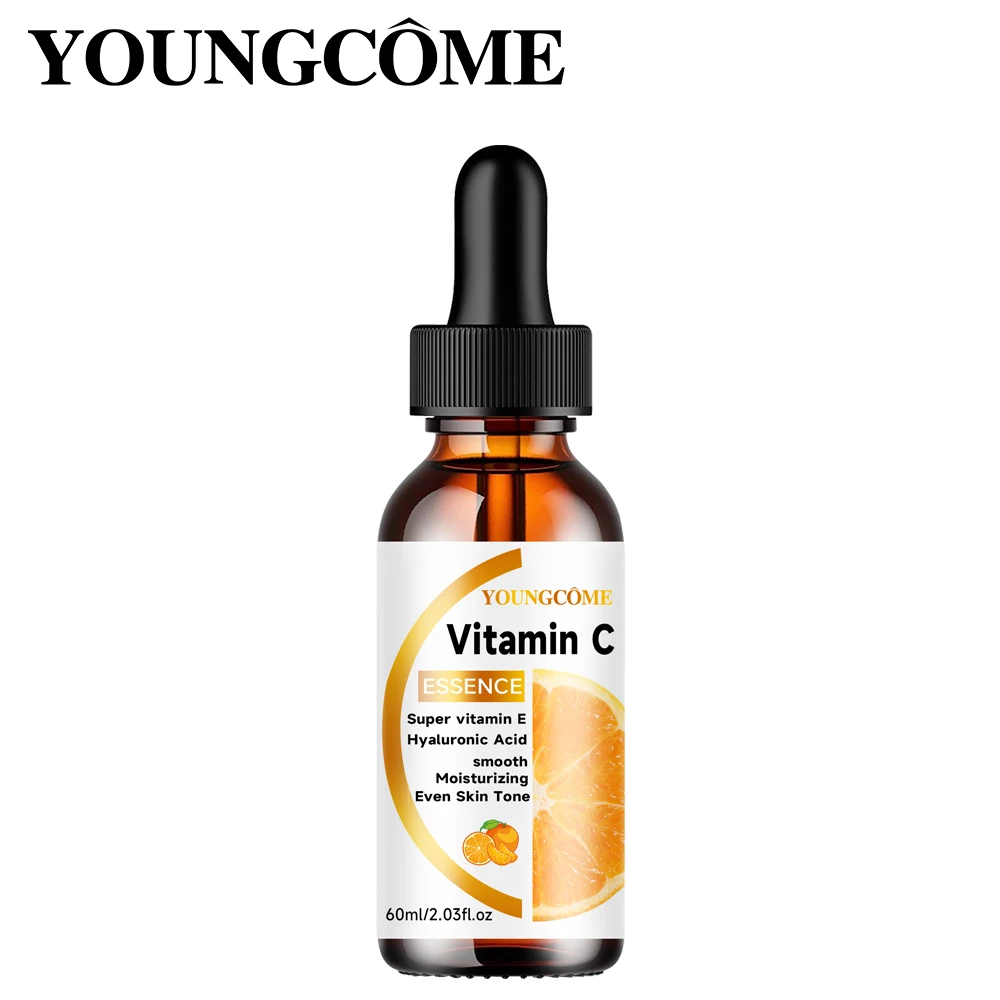 Vitamina c essência facial contém ácido hialurônico removedor de manchas escuras reparação hidratante essência anti-envelhecimento cuidados com a pele