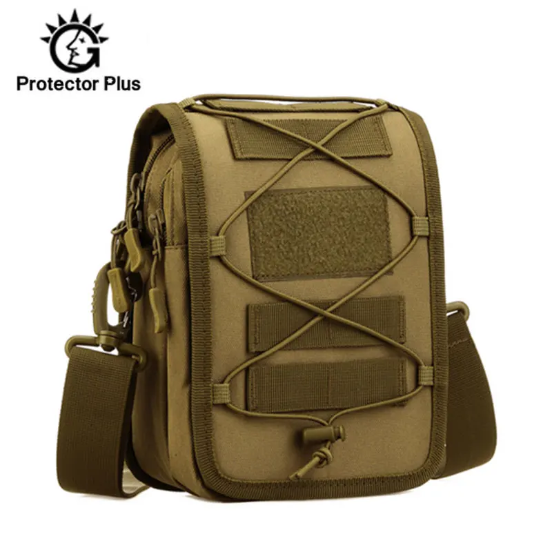 Tactical Pouch Molle Hunting Bag Men Shoulder Crossbody Bags Waist Pack Men\'s Outdoor Camo Climbing Trekking Travel Bag XA908WD