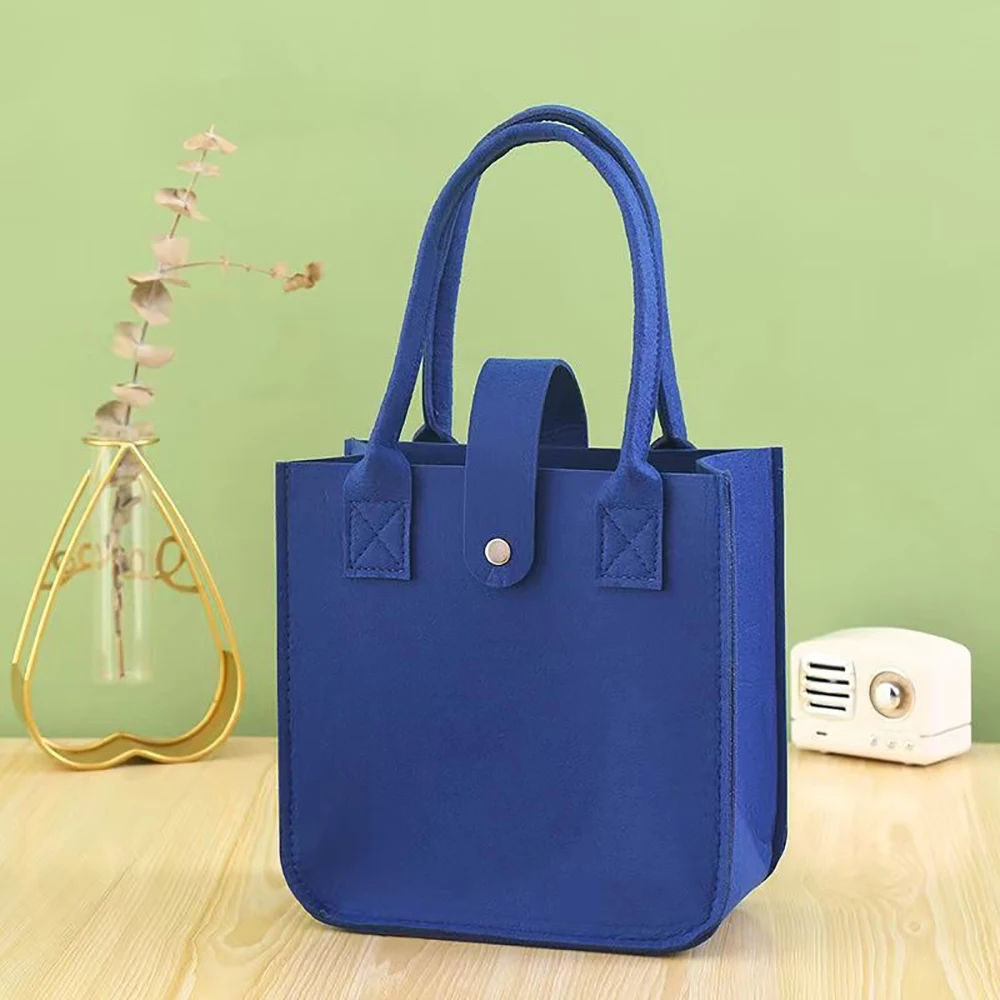 

New Felt Cloth Handbag Female Large Capacity Totes Bag Ladies Solid Color Bag Women Travel Shopping Bags Purses