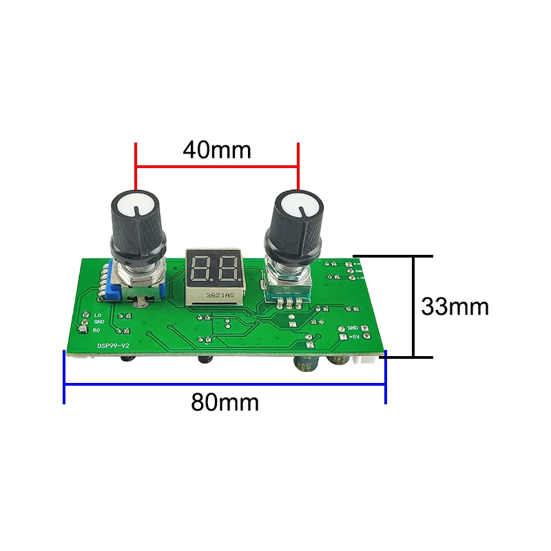 100 Kinds effects DSP Digital Reverb module karaoke reverberation board mixer effect 0-99 anti-whistling New DC5V