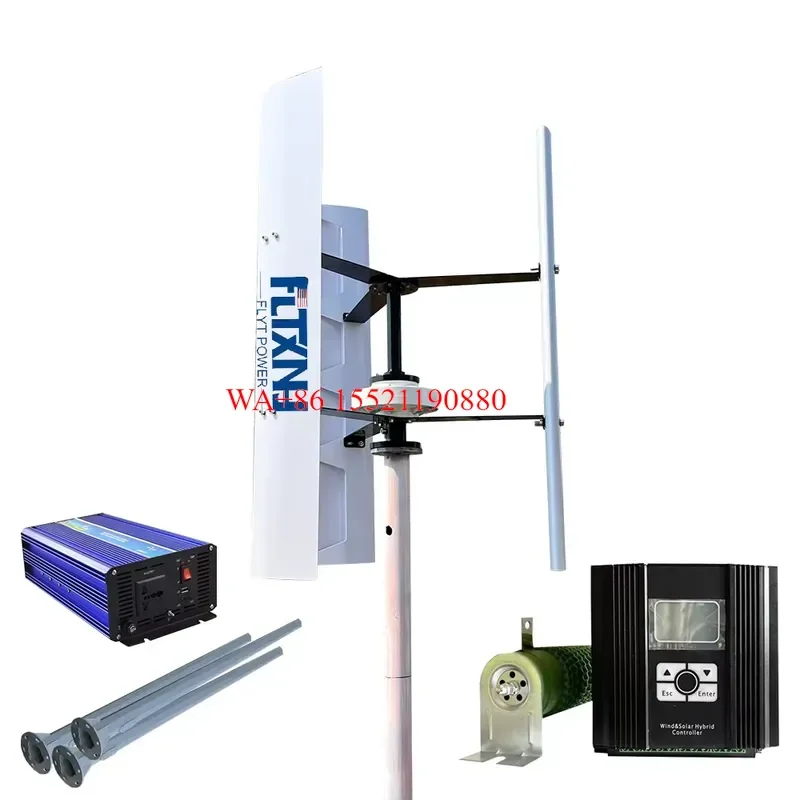 WMWMNU for Light Pole Wind Turbine Generator System Home Use 24V 48V Vertical Axis 3Kw 5Kw 8Kw 1Kw Wind Turbines 10000W