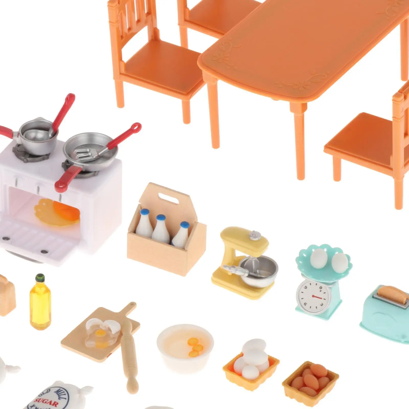 Kitchen Toys Accessories for Boys Girls Dollhouse Decoration Realistic Utensils