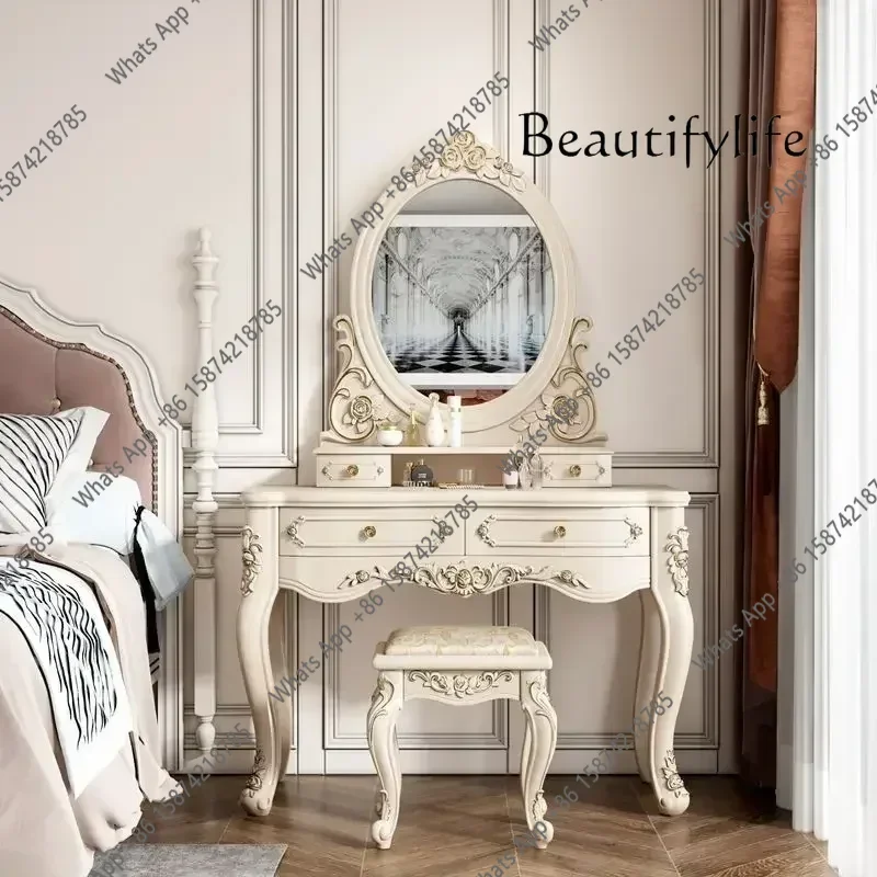 Tocador X, tocador de maquillaje para dormitorio, tocador de maquillaje, organizador de escritorio, Cofre del Tesoro, Tocadores para niñas, mesa cómoda
