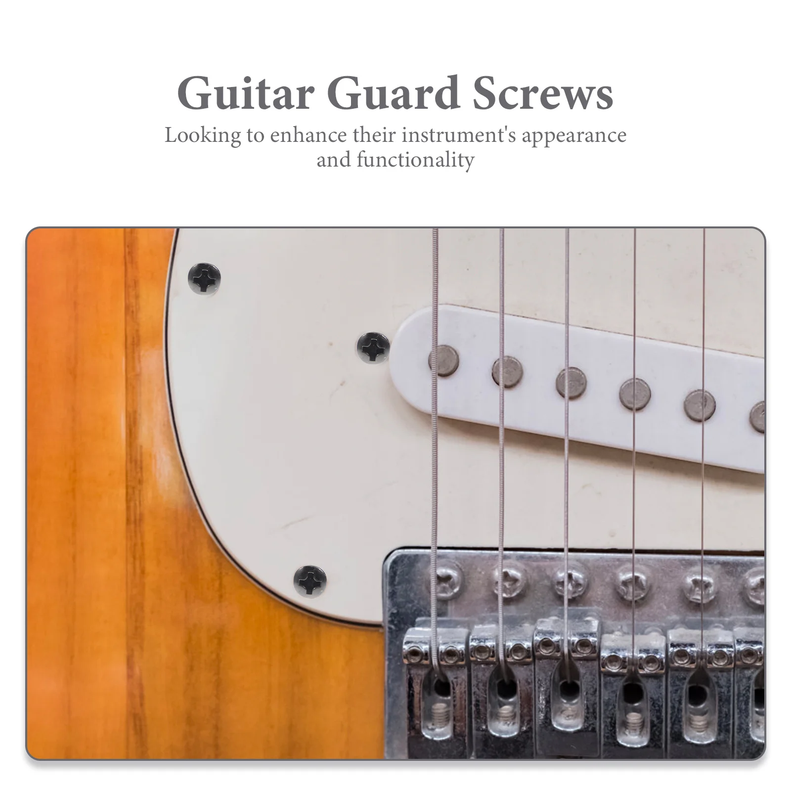 50 قطعة مسامير الغيتار مشرق الحديد Pickguard تثبيت مسامير الكهربائية باس تصاعد لوحة استبدال أجزاء الملحقات