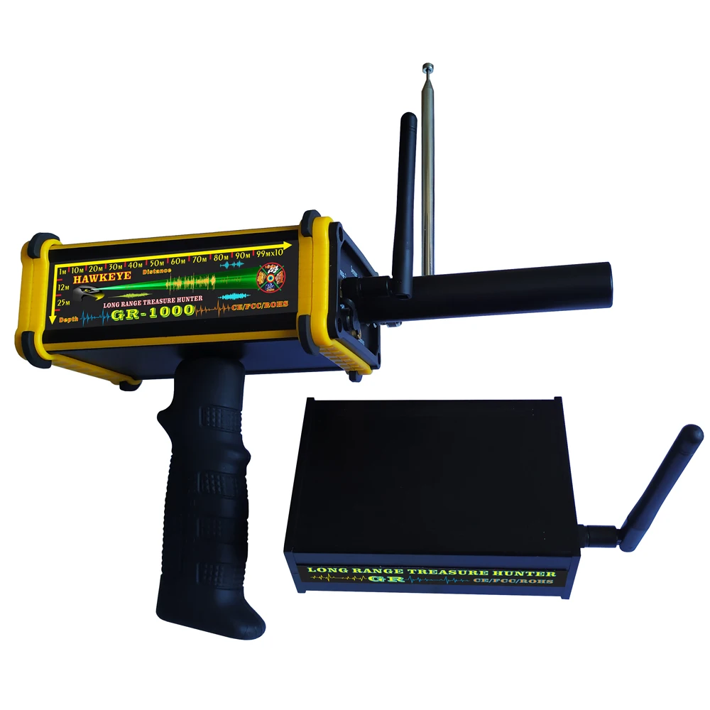 GR-1000 Underground Metal Detector GR1000 Gold Silver Gem Diamond Copper Treasure Detector Detector 50 meters depth