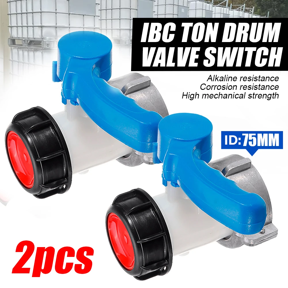 IBC Tank Container 1000L DN50 75Mm Liters To Export Male 2 Inch Home Garden Butterfly Valve Switch Accessories Tools