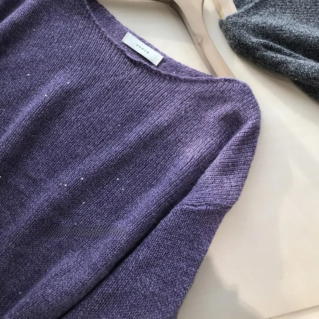 

Dark Shiny Solid Color Wool Sweater Simple Lazy Wind Collar Small Amount Help Autumn Winter Women's Fashion Top