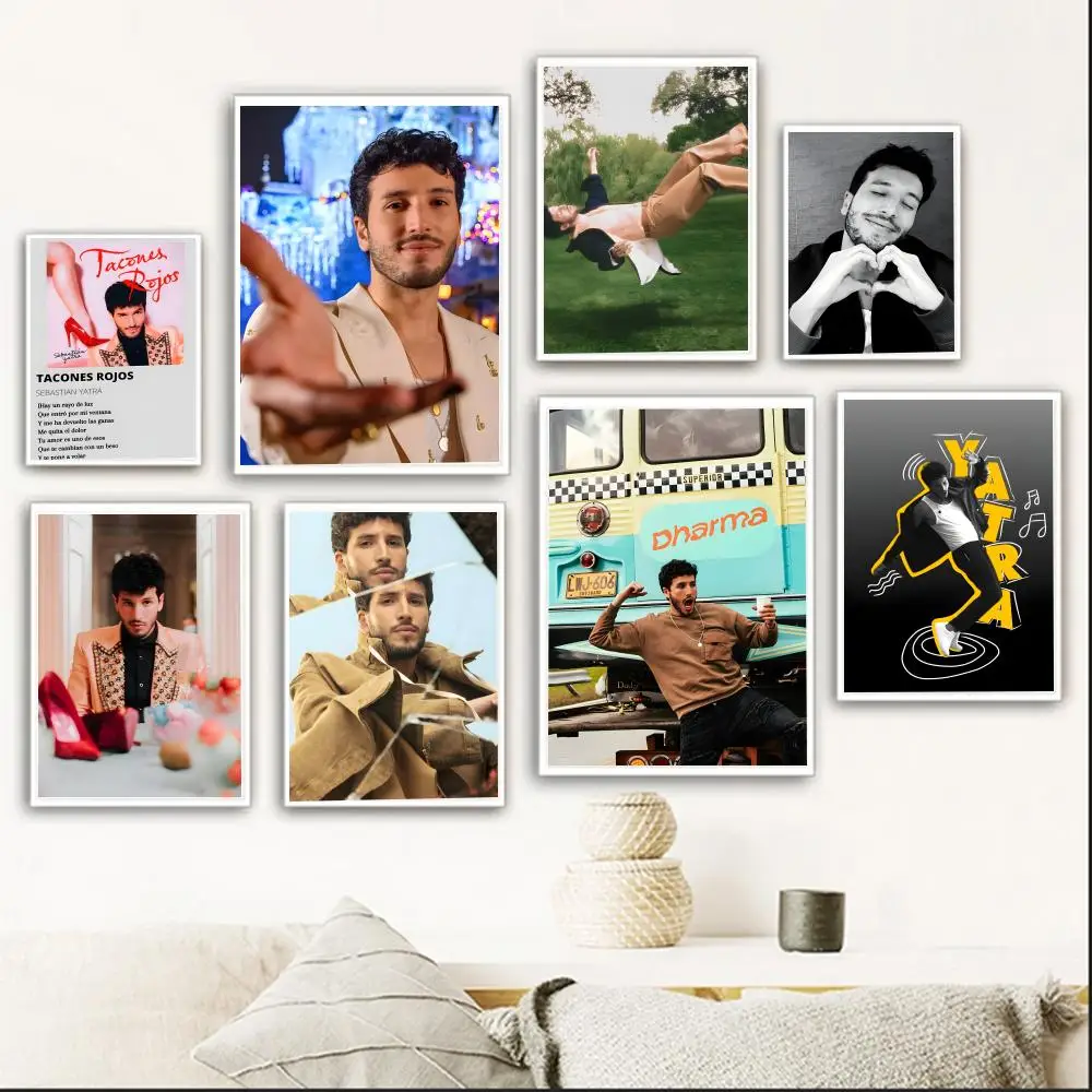 Tropical Soulful S-Sebastian Yatra Latin Pop Music Poster retro art living room decoration bar Promotional