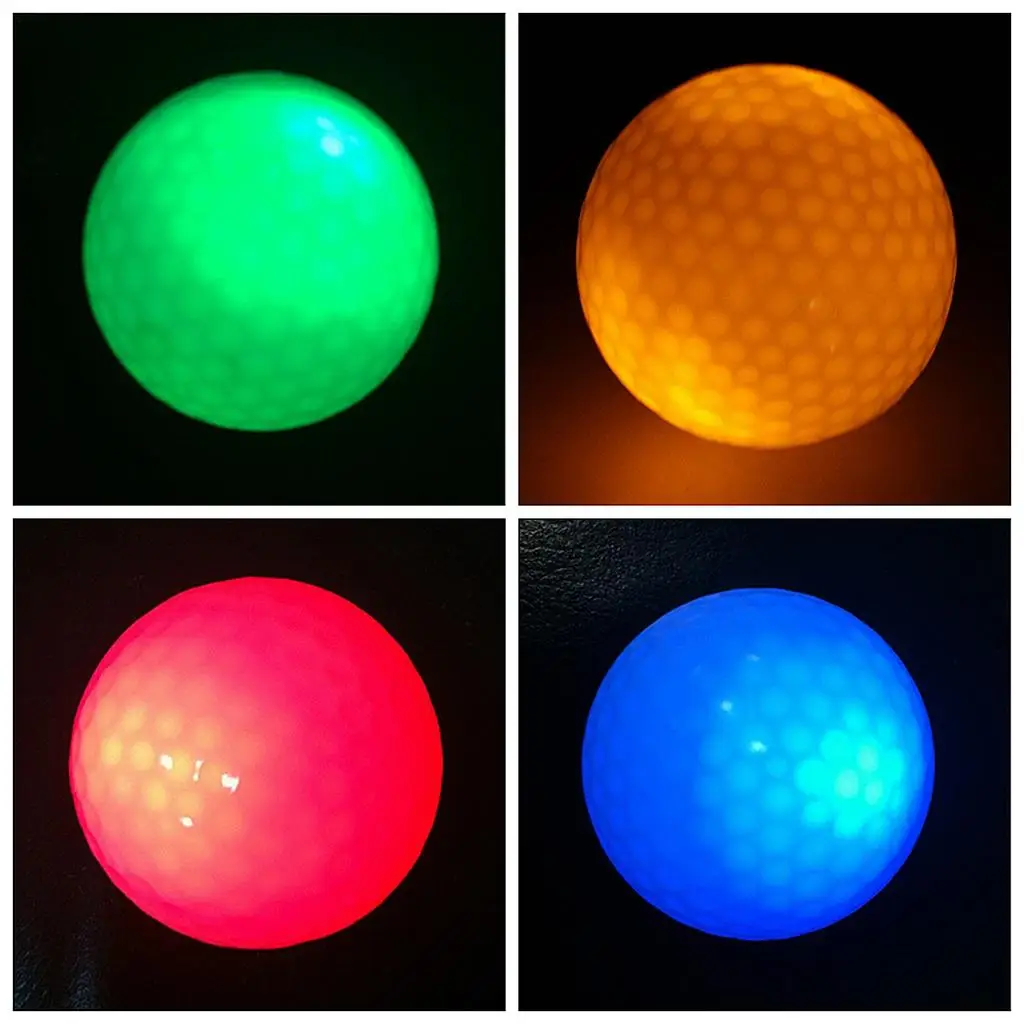 Night Golf Balls LED Golf Balls Perfect for Night Golf and , 4 Pieces, 4 LED Colors