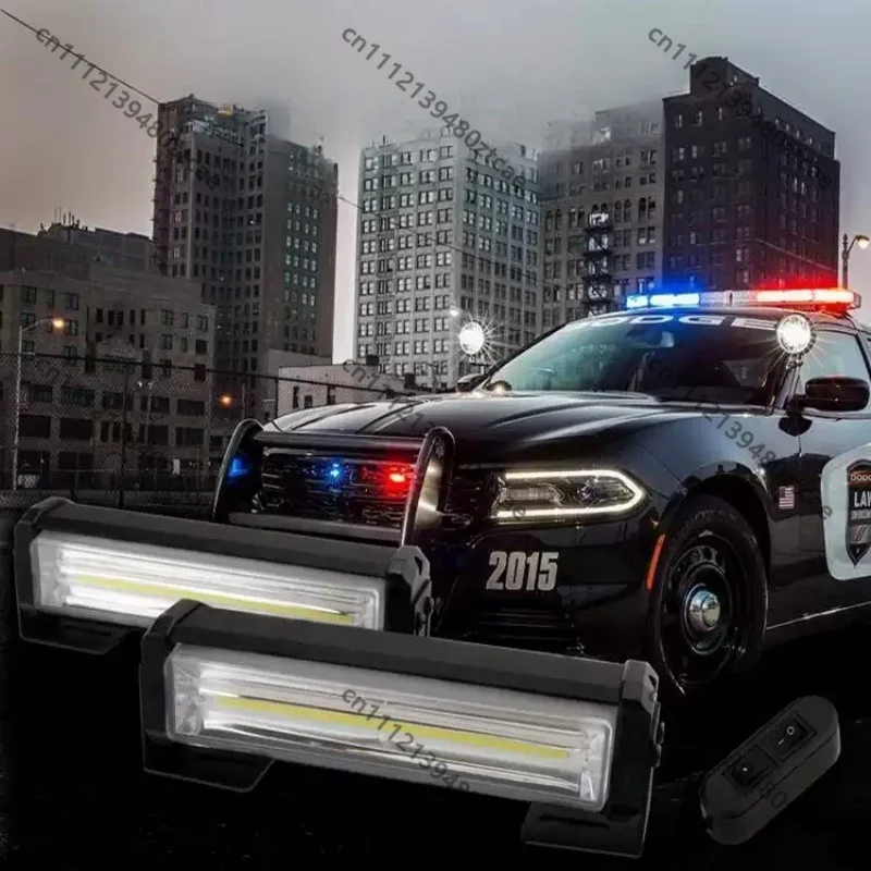 Car Grille One‑to‑Four LED Strobe Light,High Power Bright Warning Daytime Running Light
