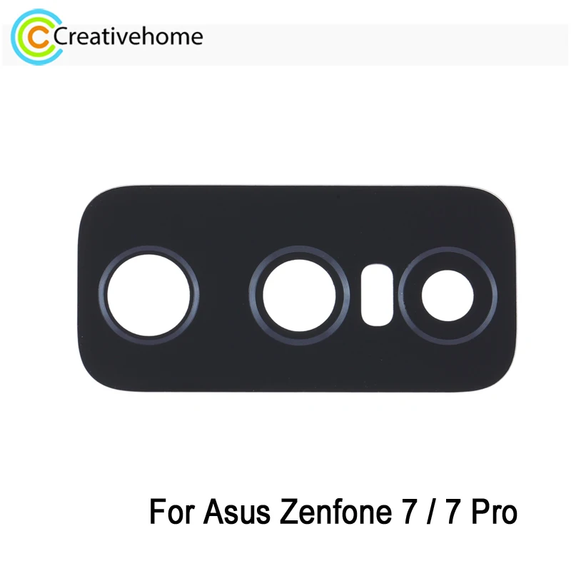 Back Camera Lens For Asus Zenfone 7 ZS670KS / 7 Pro ZS671KS Rear Camera Lens Frame Replacement Part