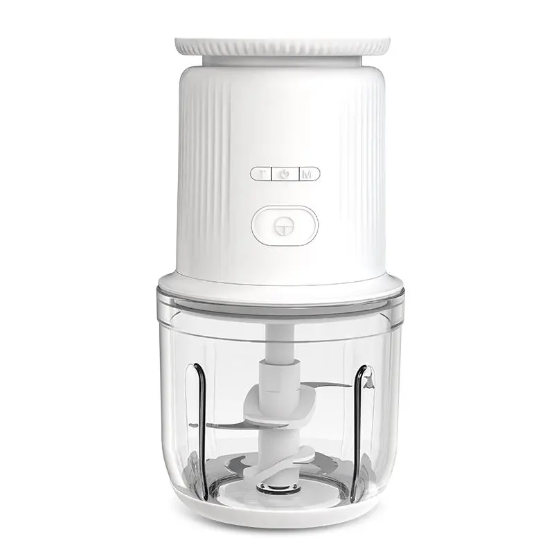 

600ml Portable Food Processing Chopper Rechargeable Stainless Steel Blade Mixer Electric with Electronic Scale