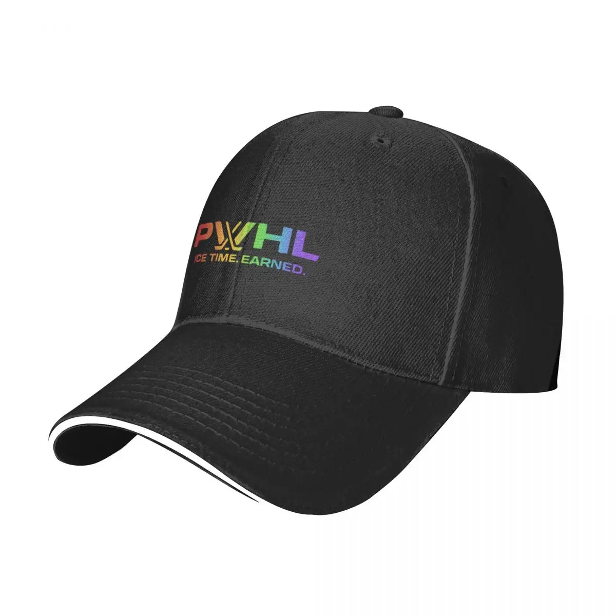 Pride Pwhl logo “ice time earned” Baseball Cap Luxury Brand Golf Hat Man Thermal Visor Women's Beach Men's image 2