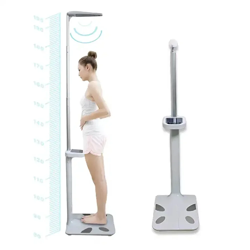 BMI weight scale 200 kg ultrasonic digital height and weight scale hospital body fat scale