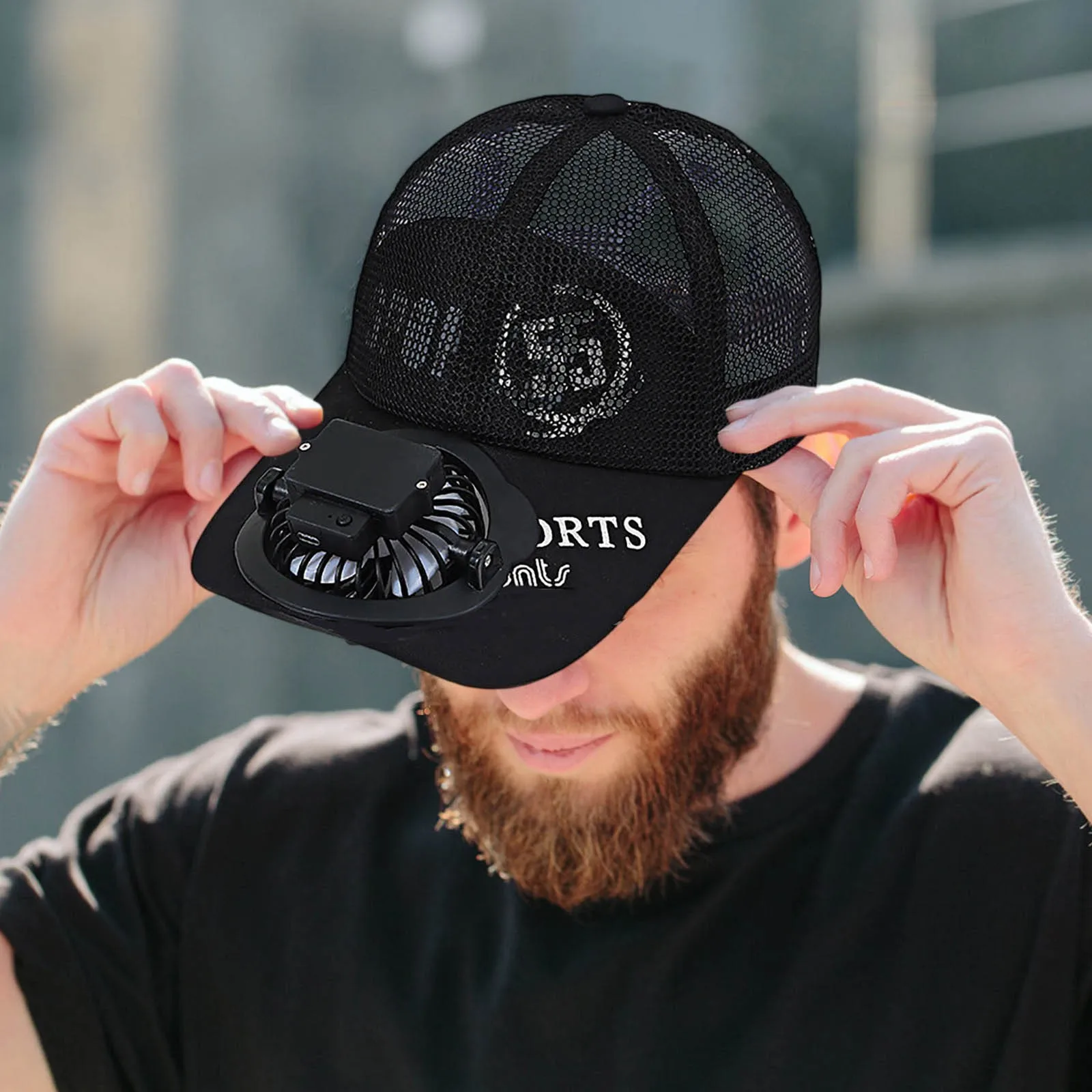 

Adjustable UV Protection Fan Baseball Hat Full Mesh Breathable Fabric suitable for Beach Fishing Hiking Summer Daily Wear