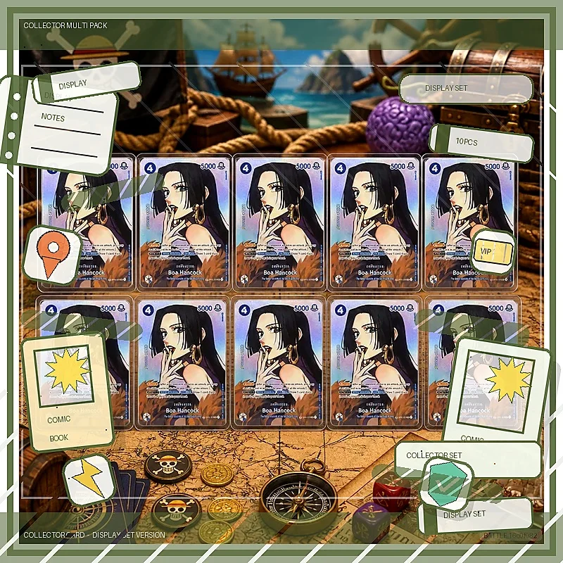 Boa Hancock OP01-078 en DIY OPCG Collection Cards Self Made Single Card Classic Game Anime Card Gift Toy 5PCS 10PCS Set