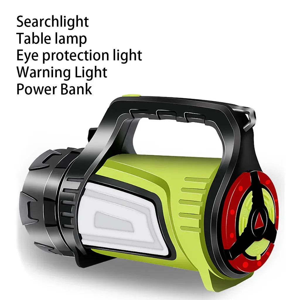 IP65 1000LM Super Bright Outdoor Handheld Portable USB Rechargeable Flashlight Torch Searchlight Multi-function Long Shots Lamp