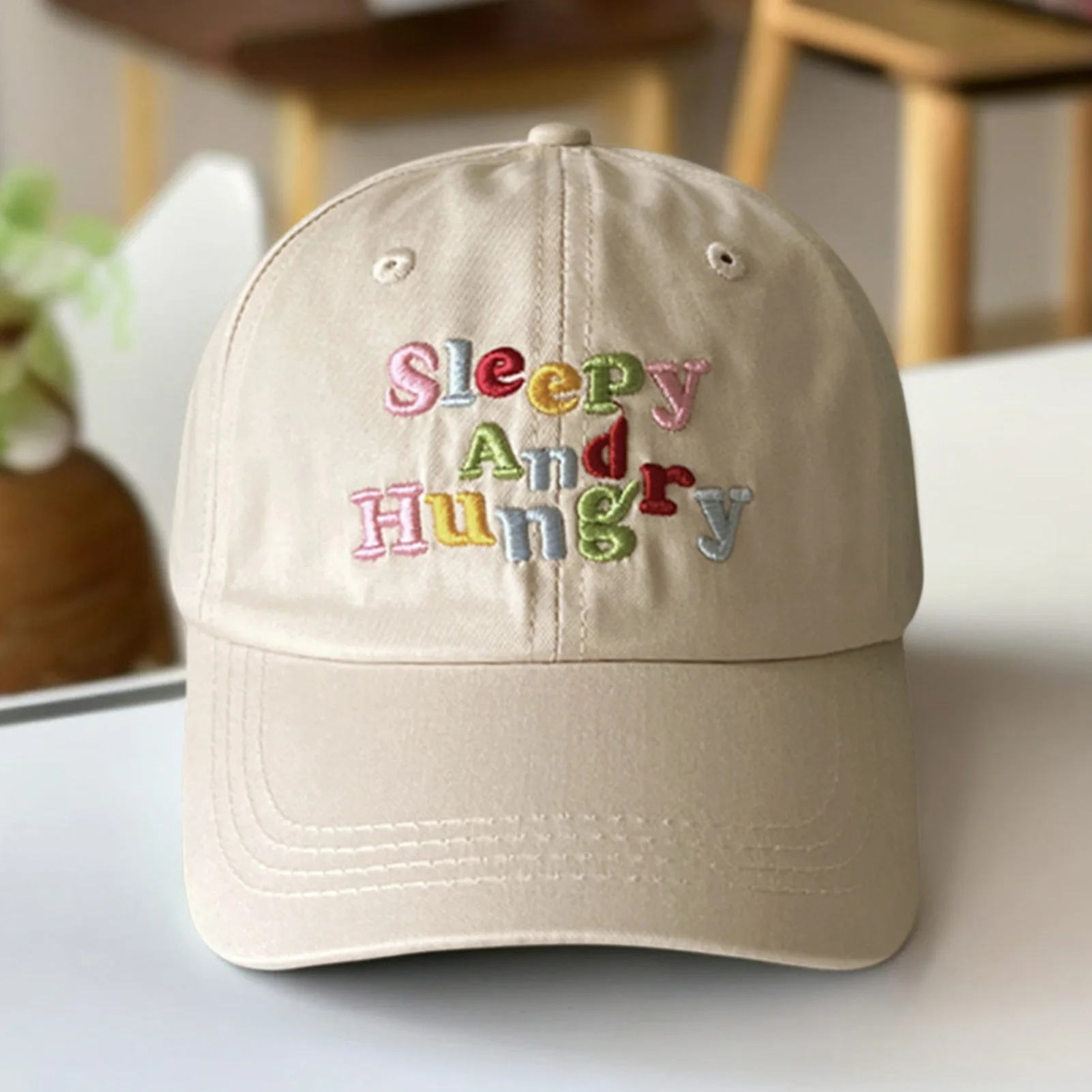 Topi Bisbol Modis Topi Bisbol Uniseks Kasual Topi Matahari Musim Panas Bordir Warna Permen untuk Berkemah Memancing Luar Ruangan untuk Wanita