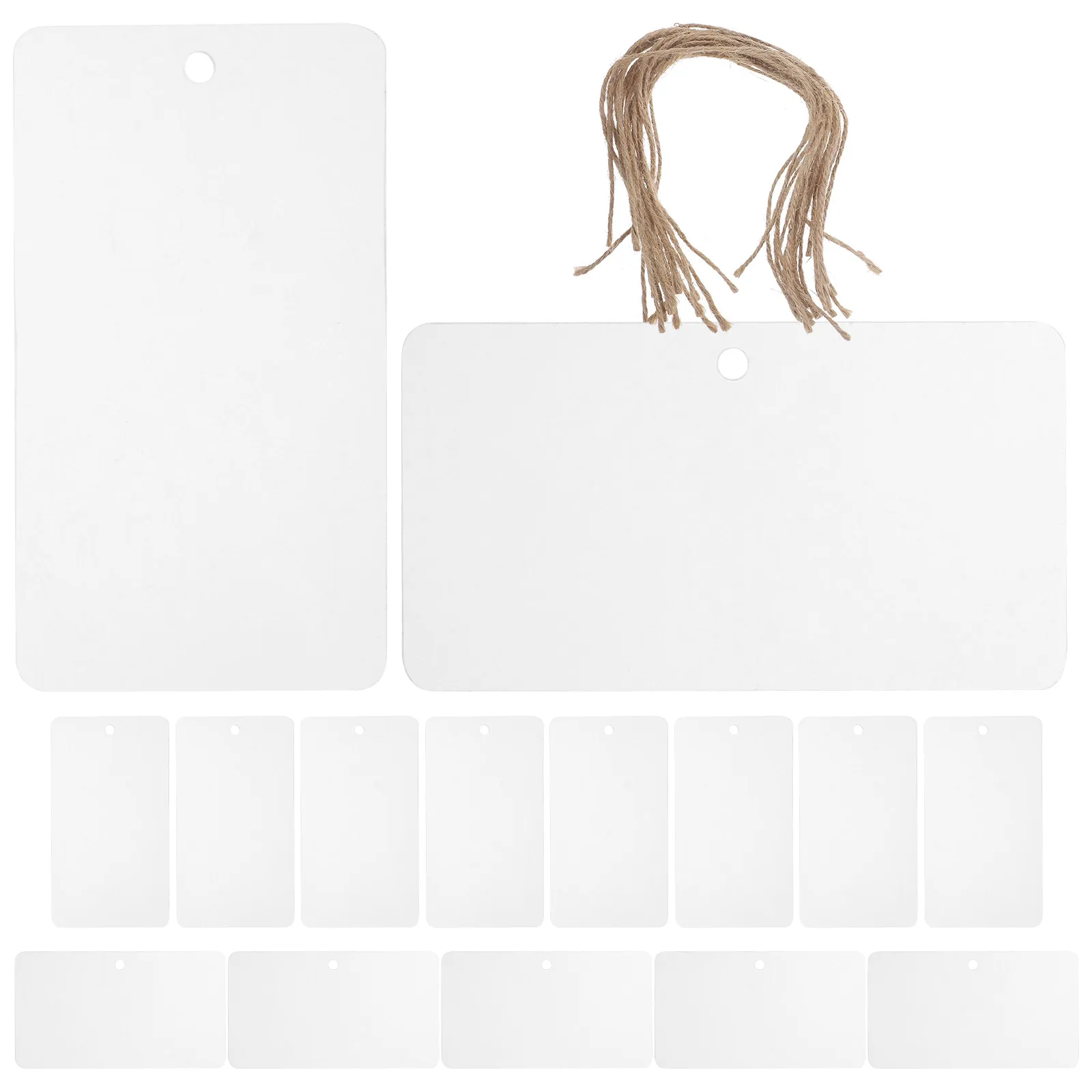 

20 set Acrylic Basket Blank Tags for Wire Bins Fabric Boxes Pantry Stickers Reusable Bin Labels Storage Container Labels