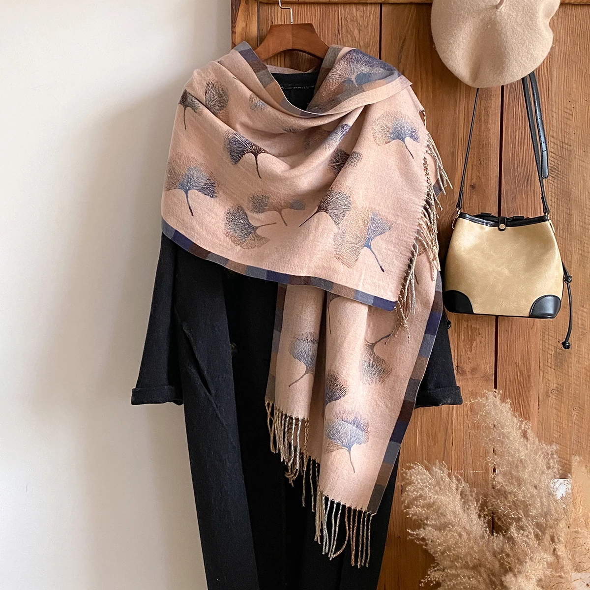 

Женские зимние шарфы, имитация кашемира, пончо, шаль с принтом, толстое одеяло из пашмины, накидки Bufanda, повседневный хиджаб, палантины Echarpe