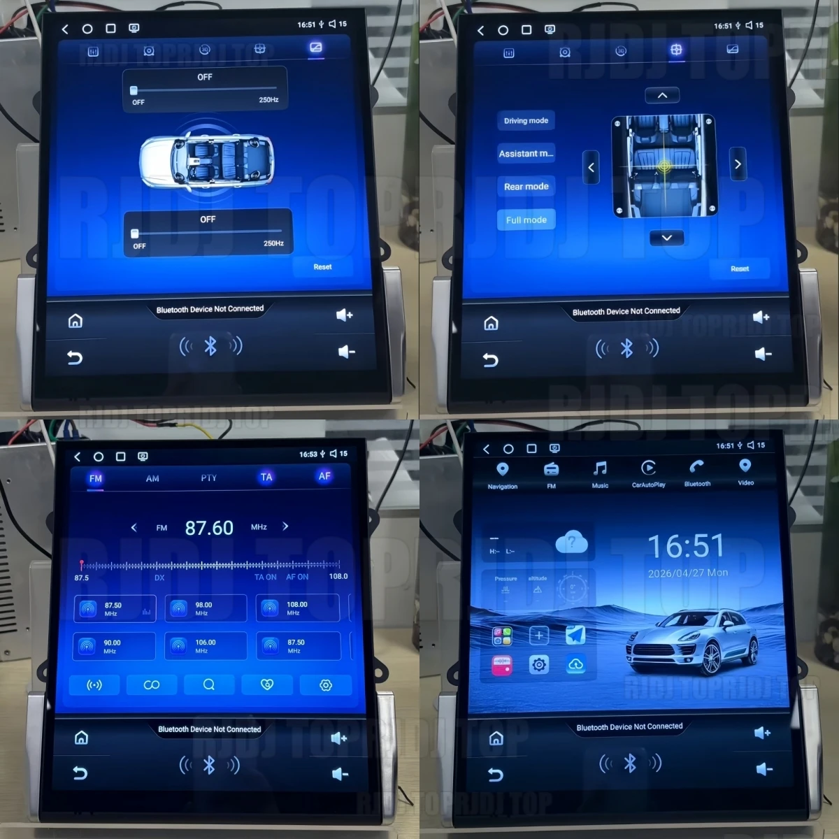 For Porsche Macan 2014-2017 Car Radio GPS Navigation Head Unit Android Multimedia Player Auto Stereo Radio Recorder Audio DSP 5G