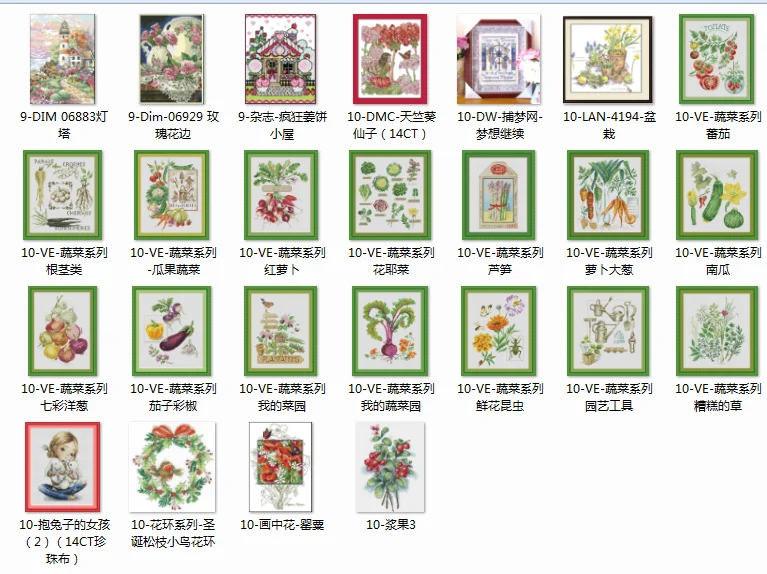 Top Selling Flowers Pretty Counted Cross Stitch 11CT 14CT 18CT DIY Chinese Cross Stitch Kits Embroidery Needlework Sets