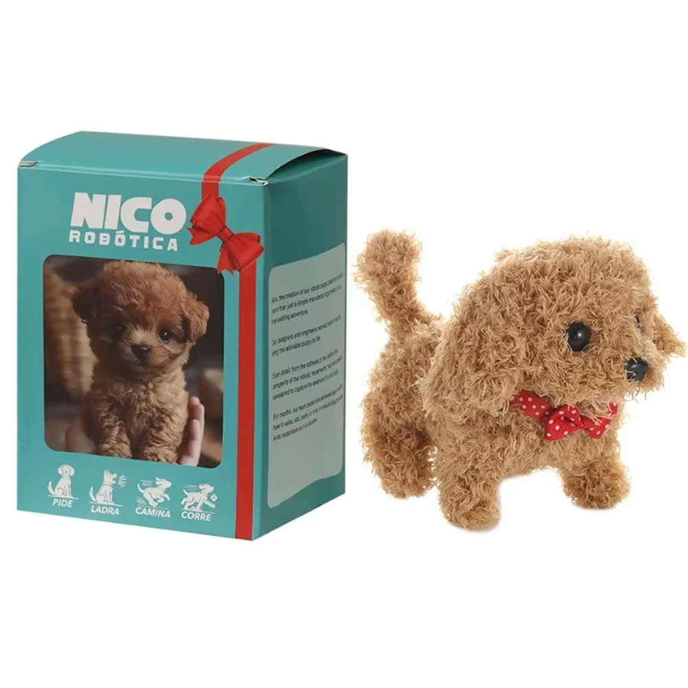 2026 Hot Fashion Interactive Robot Puppy Plush Toy – Walking, Barking, Tail Wagging, Perfect Educational Gift for Children - view 2