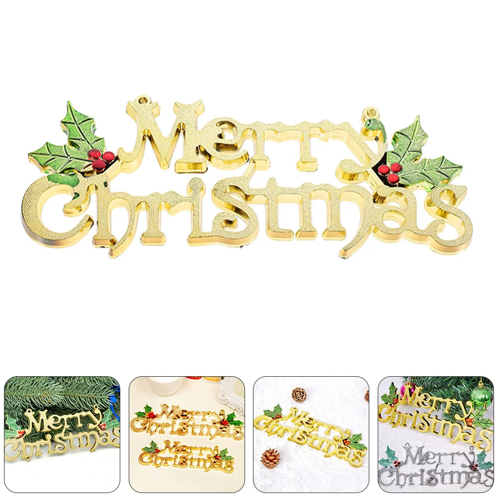 

1Pcs Merry Christmas Tree Decorations Gold Hanging Ornament Xmas Tree Pendant Christmas Hanging Decoration Festival Party