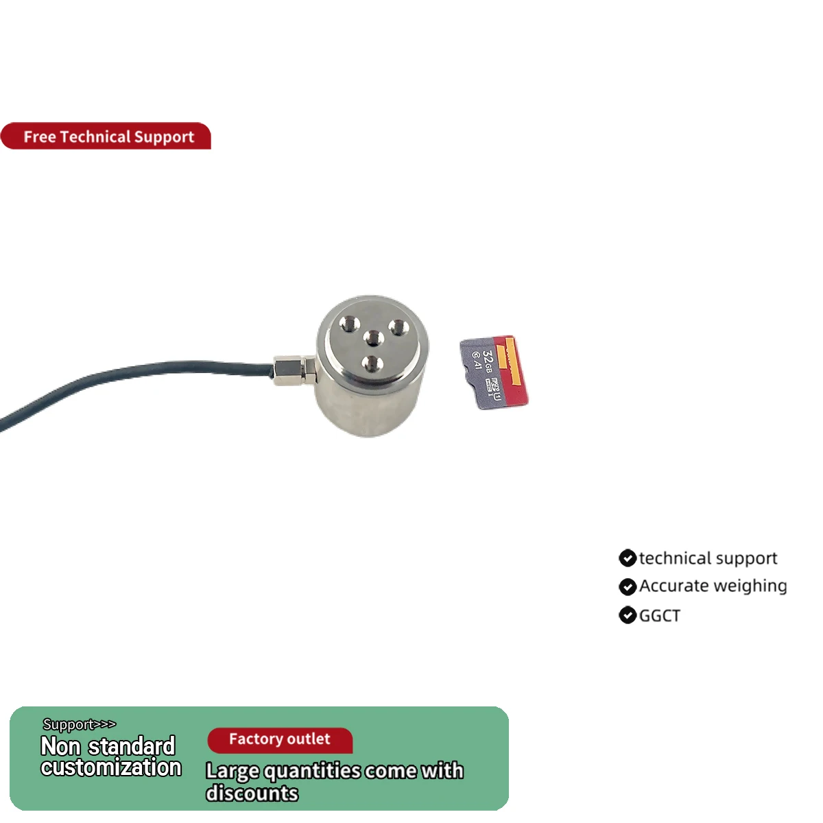 Micro Loadcell Force Sensor Kit with Digital Scale Indicator Controller for Non-standard Customization Peak Hold Function