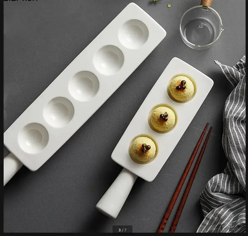 

Ceramic Dessert Plate Seasoning Dish Dim Sum Plate Dinner Plates Snack Tray Cake Pan Bread Plates Sushi Dish Bowl Tableware