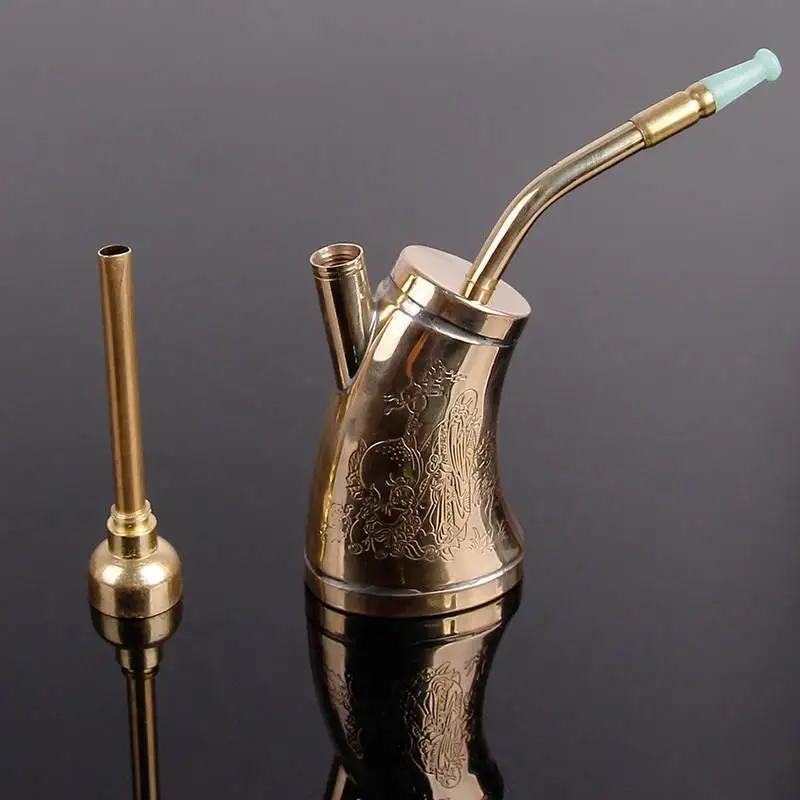 Creative Multifunction Portable Water Filter Pipe Copper Hookah Smoking Pipe Tobacco Pipe Smoke Mout