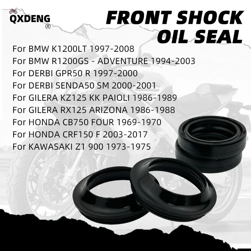 35x48x11 Motorcycle Front Fork Oil Seal Dust Cover Kit For HONDA NSR125 NX125 TLR200 D-E 1983-1990  For Yamaha IT125 IT 125 XMAX