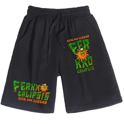 Feid Ferrxxo Calipsis Nitro Monster 2024 pantaloncini con stampa Tour Ferxxo uomo donna pantaloni corti larghi in cotone Ferxxocalipsis da spiaggia