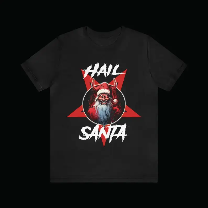 Hail Satan Horror Christmas Shirt