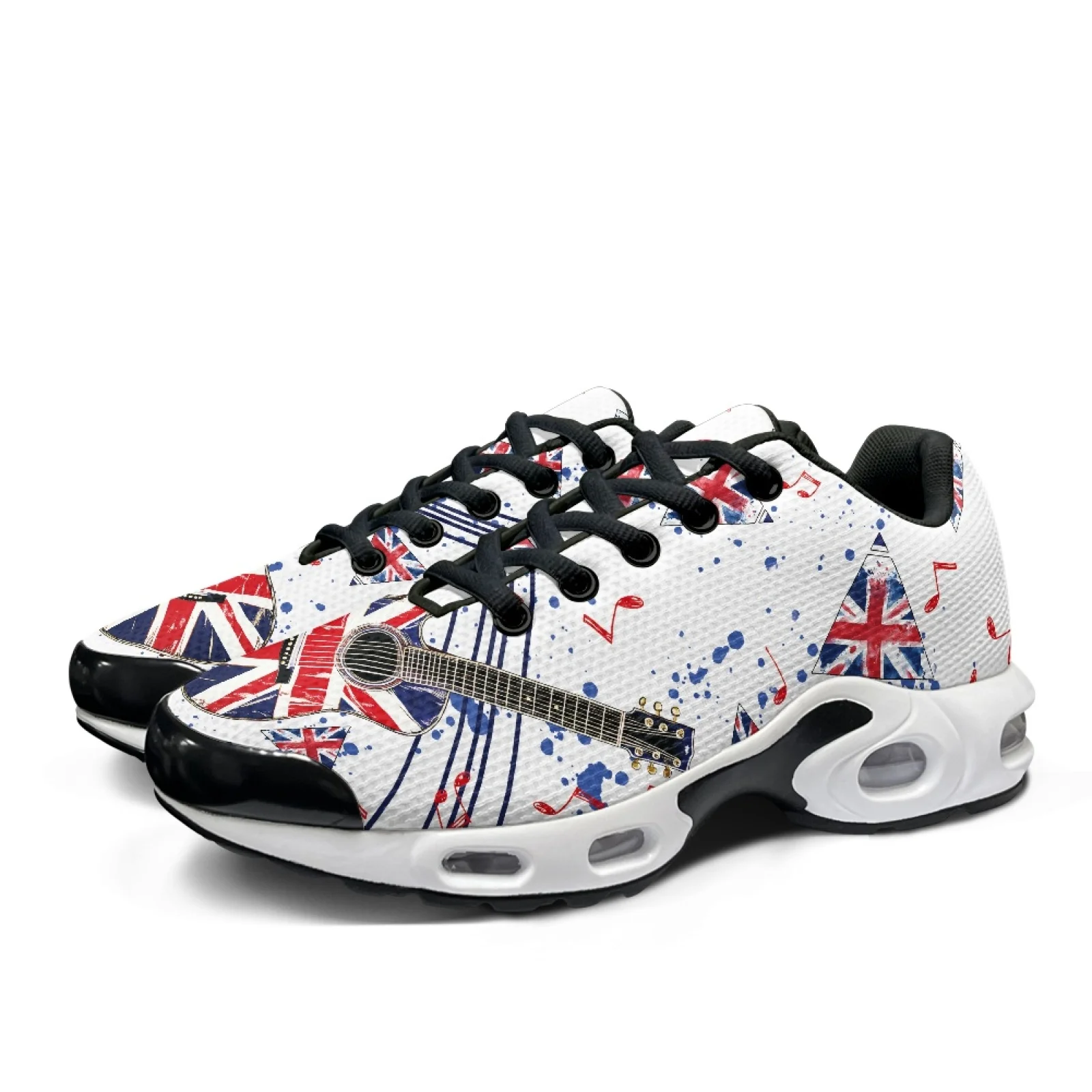 PENSTROLL Music Notes Air Cushion Running Shoes Walking Shoes for Men, Lightweight Comfortable Athletic Sneakers