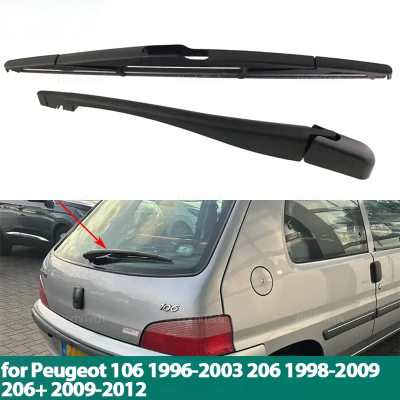 

Rear Windshield Wiper Arm and Blade Window Windscreen Car Accessories for Peugeot 106 1996-2003 206 1998-2009 206+ 2009-2012