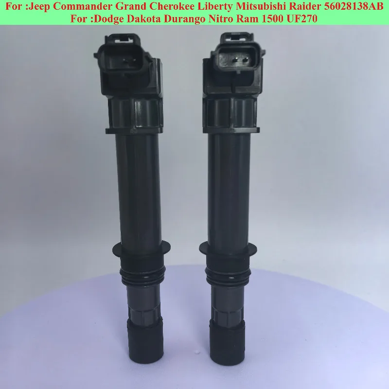 

2Pcs Ignition Coil For Dodge Dakota Durango Nitro Ram 1500 Jeep Commander Grand Cherokee Liberty Mitsubishi Raider 56028138AB